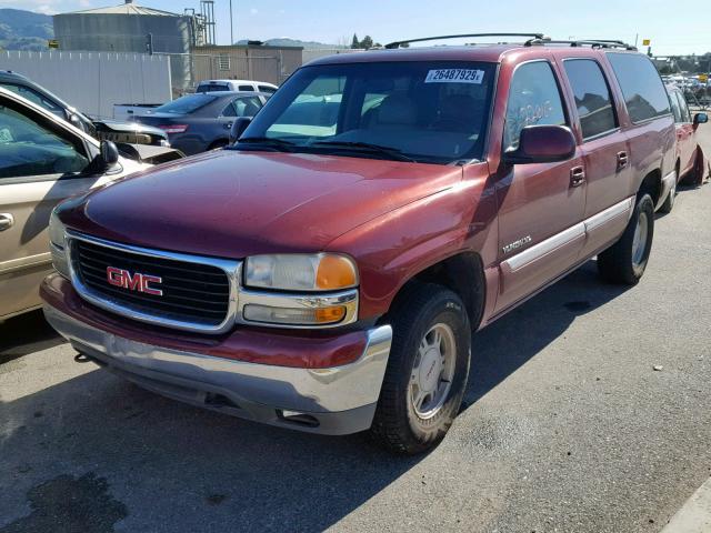 1GKFK16T12J111217 - 2002 GMC YUKON XL K MAROON photo 2