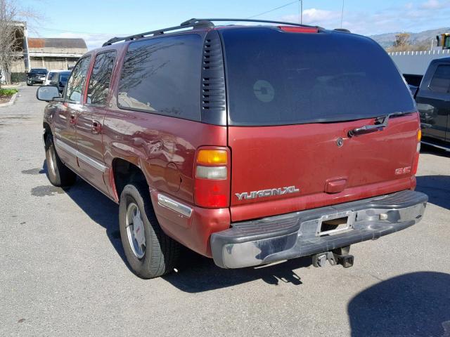 1GKFK16T12J111217 - 2002 GMC YUKON XL K MAROON photo 3