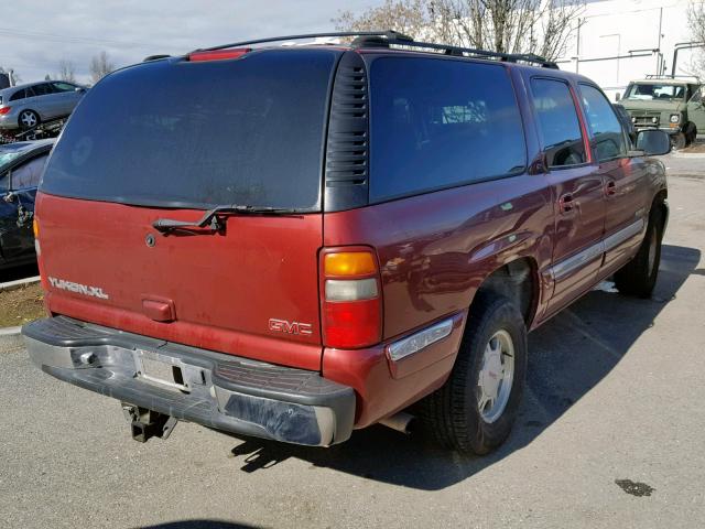 1GKFK16T12J111217 - 2002 GMC YUKON XL K MAROON photo 4