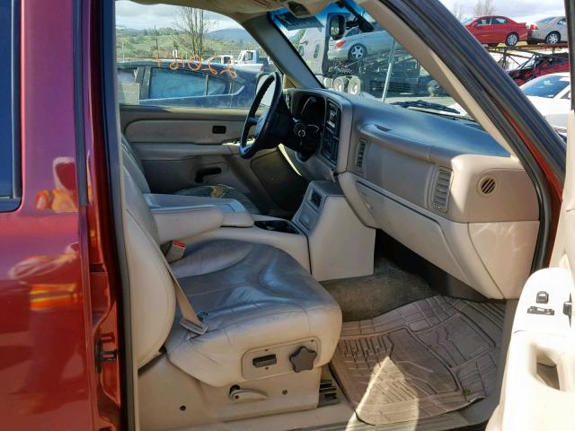 1GKFK16T12J111217 - 2002 GMC YUKON XL K MAROON photo 5