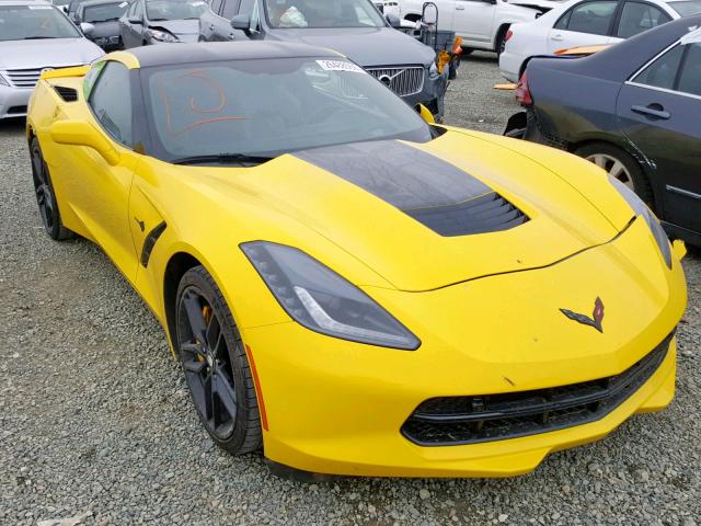 1G1YK2D77G5109304 - 2016 CHEVROLET CORVETTE S YELLOW photo 1