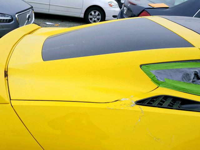 1G1YK2D77G5109304 - 2016 CHEVROLET CORVETTE S YELLOW photo 6