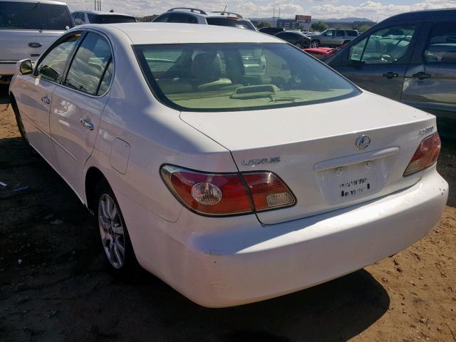 JTHBF30G730147683 - 2003 LEXUS ES 300 WHITE photo 3