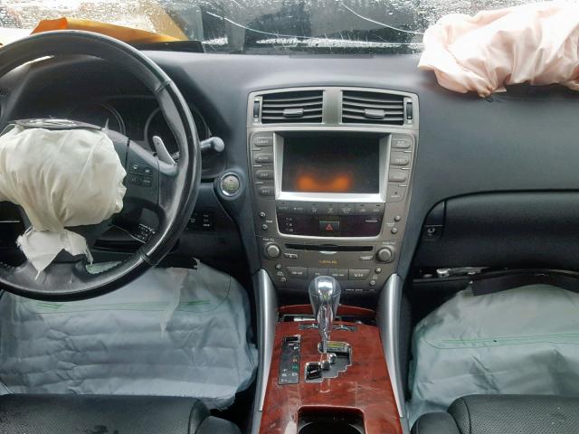 JTHBK262165024065 - 2006 LEXUS IS 250 GRAY photo 9