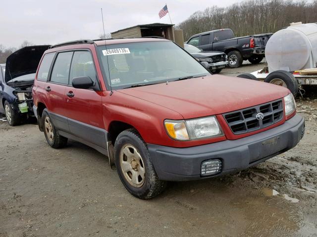 JF1SF6357YH722537 - 2000 SUBARU FORESTER L RED photo 1