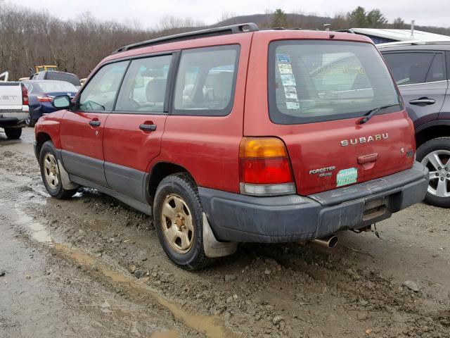 JF1SF6357YH722537 - 2000 SUBARU FORESTER L RED photo 3
