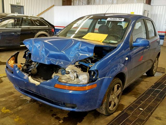 KL1TD66666B534673 - 2006 CHEVROLET AVEO BASE ლურჯი ფოტო 2