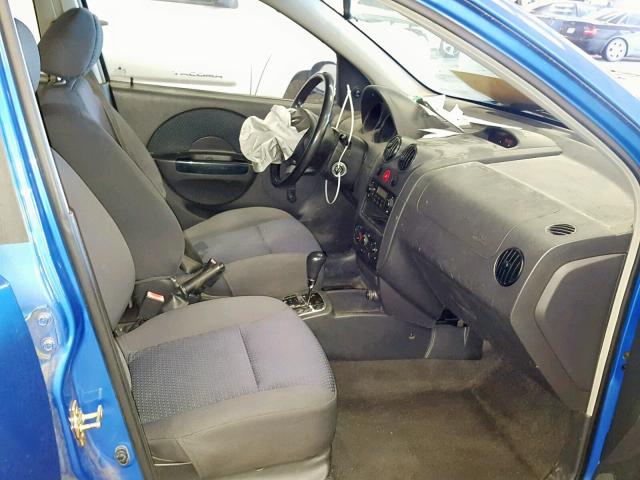 KL1TD66666B534673 - 2006 CHEVROLET AVEO BASE ლურჯი ფოტო 5