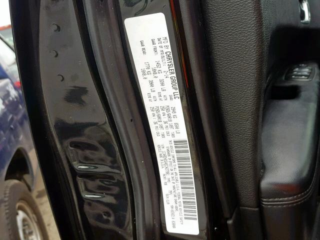 1C4RDHDG4EC427981 - 2014 DODGE DURANGO LI BLACK photo 10