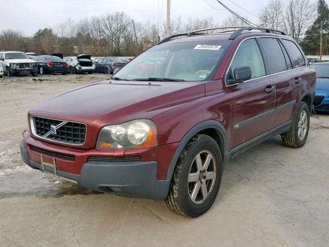 YV1CZ592351140625 - 2005 VOLVO XC90 MAROON photo 2