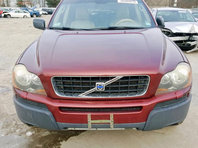 YV1CZ592351140625 - 2005 VOLVO XC90 MAROON photo 7