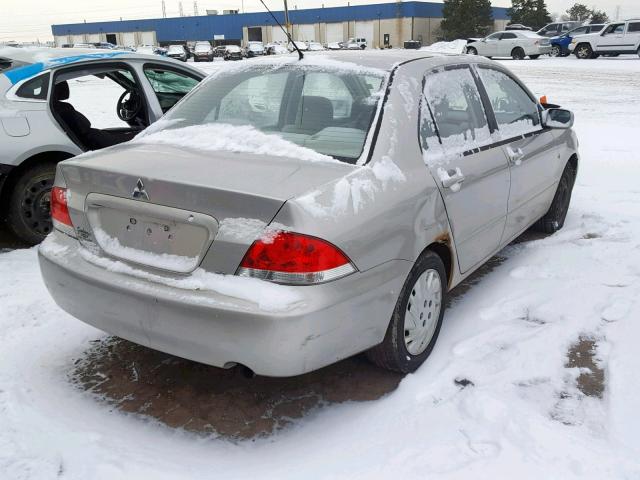 JA3AJ26E96U035149 - 2006 MITSUBISHI LANCER ES SILVER photo 4