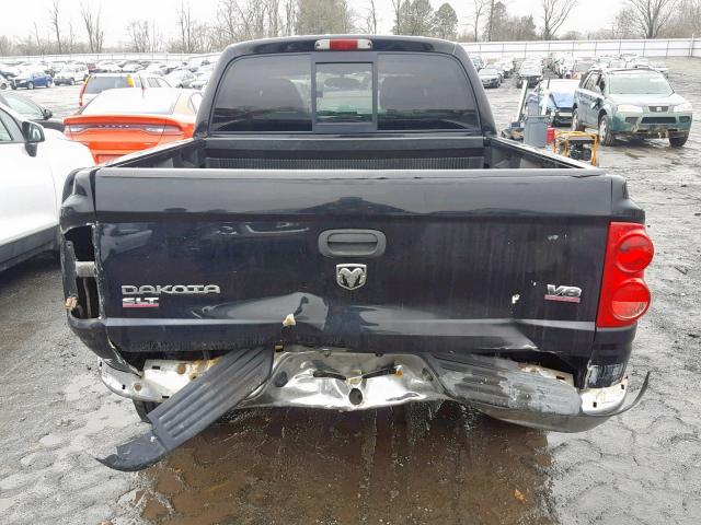 1D7HW48N35S213163 - 2005 DODGE DAKOTA QUA BLACK photo 9