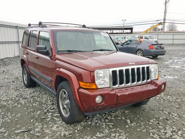 1J8HG48KX8C146064 - 2008 JEEP COMMANDER BURGUNDY photo 1