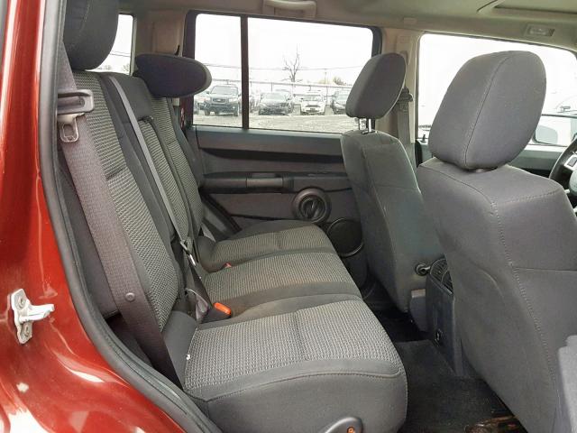 1J8HG48KX8C146064 - 2008 JEEP COMMANDER BURGUNDY photo 6