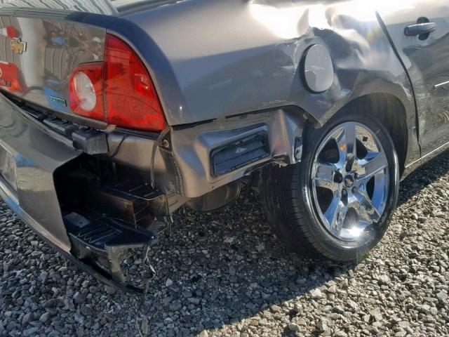 1G1ZC5E06AF321570 - 2010 CHEVROLET MALIBU 1LT BROWN photo 9