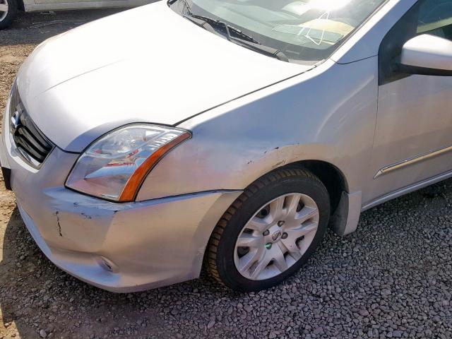 3N1AB6AP8AL714480 - 2010 NISSAN SENTRA 2.0 SILVER photo 9