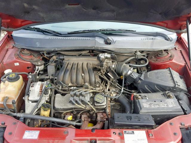 1FAFP55U82A163884 - 2002 FORD TAURUS SES RED photo 7