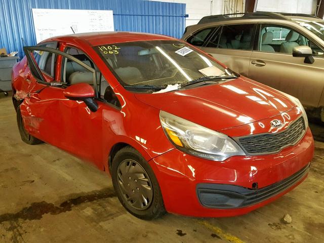 KNADM4A35D6224631 - 2013 KIA RIO LX RED photo 1