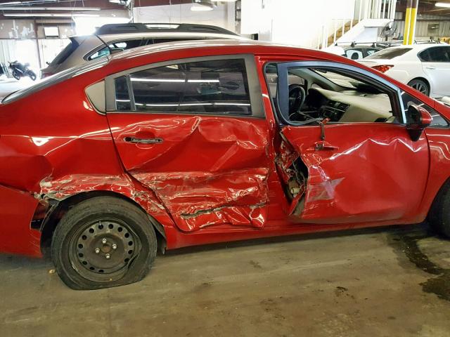 KNADM4A35D6224631 - 2013 KIA RIO LX RED photo 9