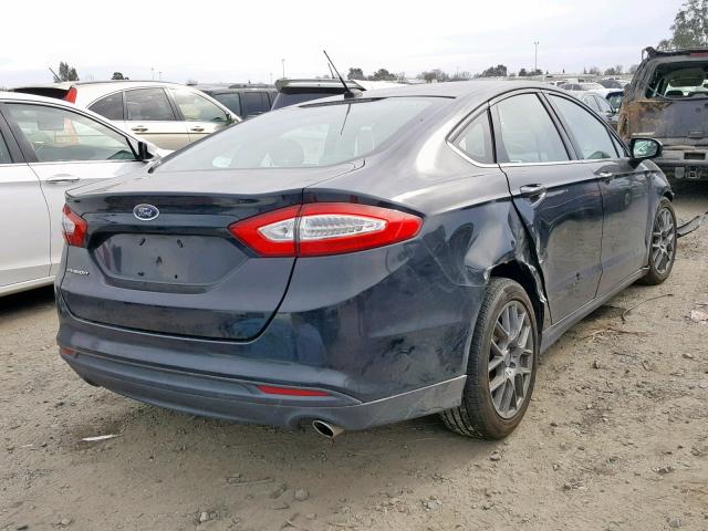 3FA6P0G73ER208203 - 2014 FORD FUSION S BLACK photo 4