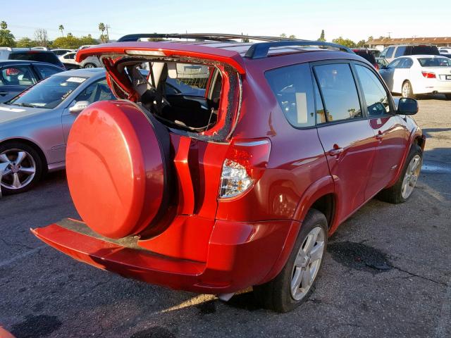 JTMZD32V165023305 - 2006 TOYOTA RAV4 SPORT RED photo 4