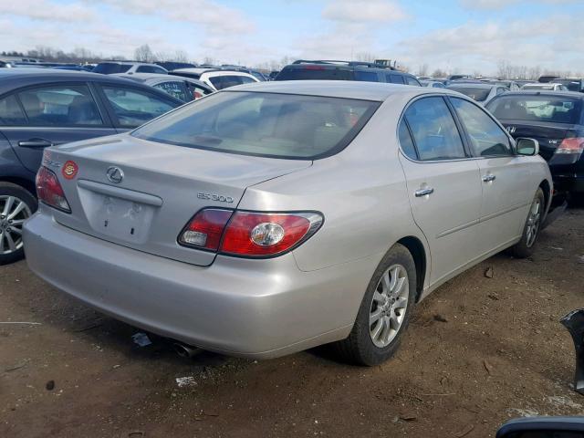 JTHBF30G736018291 - 2003 LEXUS ES 300 SILVER photo 4