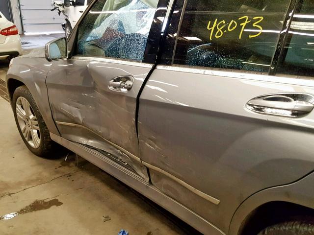 WDCGG8JB5DG096434 - 2013 MERCEDES-BENZ GLK 350 4M SILVER photo 9