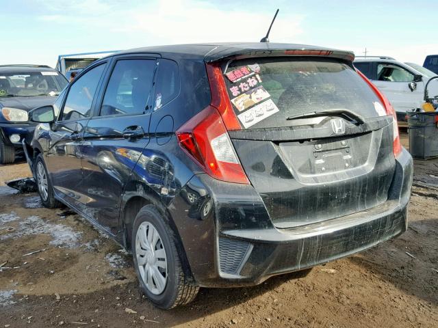 3HGGK5G53FM747218 - 2015 HONDA FIT LX BLACK photo 3