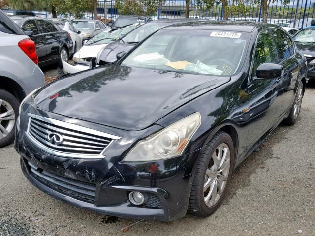 JN1CV6AP2CM623505 - 2012 INFINITI G37 BASE BLACK photo 2