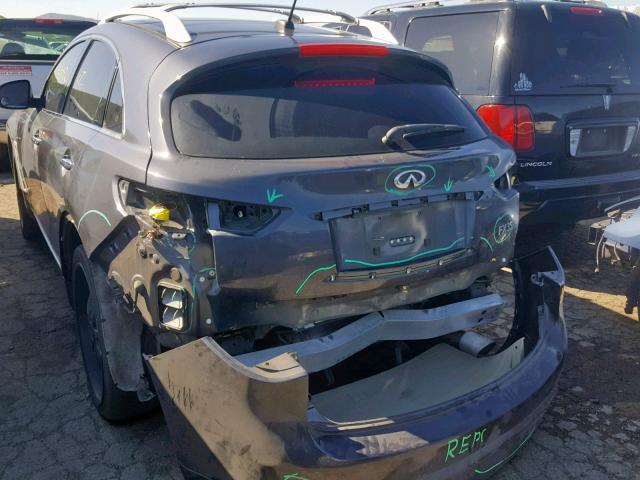 JN8AS1MU2AM802789 - 2010 INFINITI FX35 BLUE photo 3