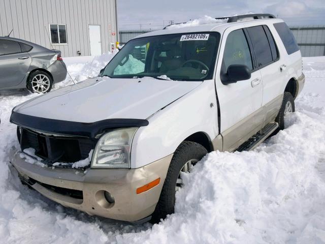 4M2ZU86K84ZJ50730 - 2004 MERCURY MOUNTAINEE WHITE photo 2