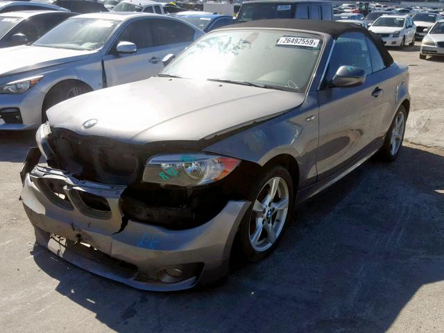 WBAUN1C59CVR00447 - 2012 BMW 128 I GRAY photo 2