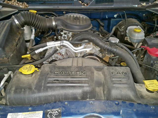 1B7GL32X62S718077 - 2002 DODGE DAKOTA SPO BLUE photo 7