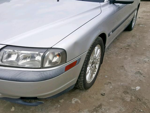 YV1TS94D211204670 - 2001 VOLVO S80 SILVER photo 9