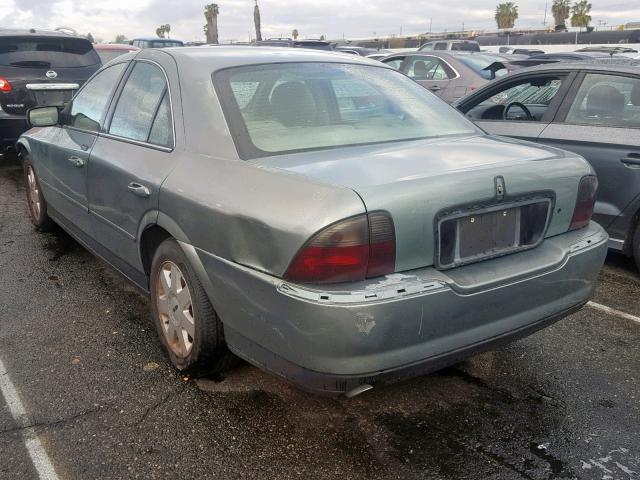 1LNHM86S74Y666452 - 2004 LINCOLN LS GREEN photo 3