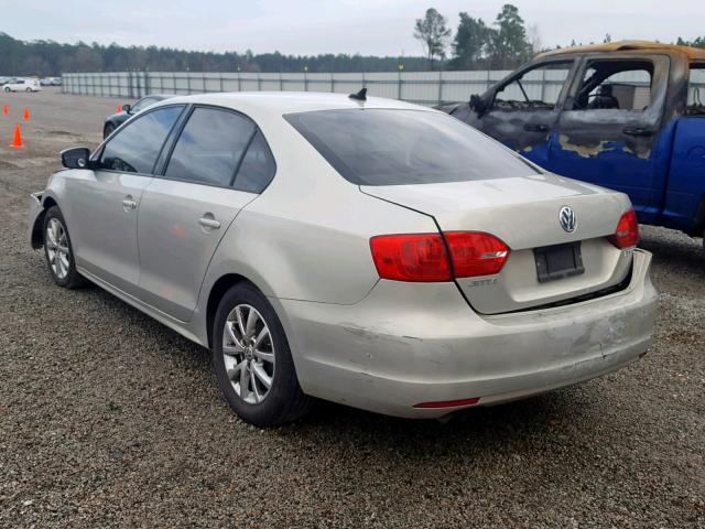 3VWDP7AJ4CM316741 - 2012 VOLKSWAGEN JETTA SE GRAY photo 3