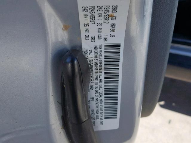 1J8HG48K86C293562 - 2006 JEEP COMMANDER 银色 照片 10