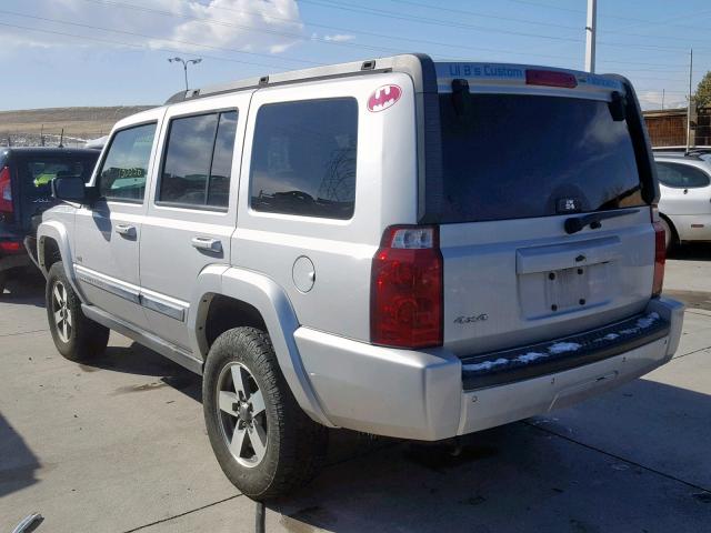 1J8HG48K86C293562 - 2006 JEEP COMMANDER 银色 照片 3