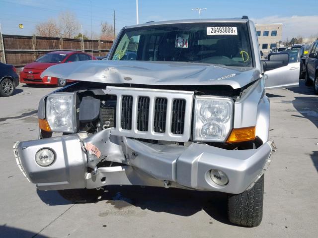 1J8HG48K86C293562 - 2006 JEEP COMMANDER 银色 照片 9