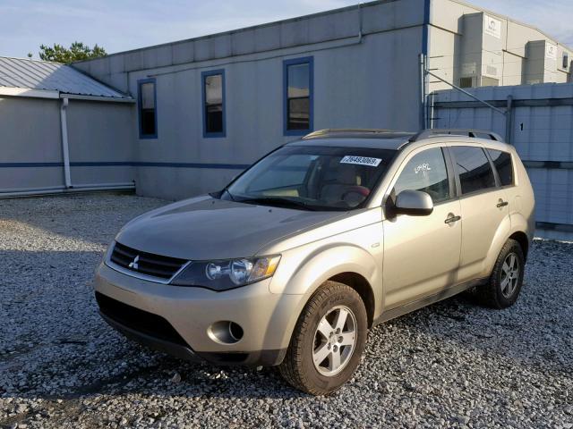 JA4MS31X97Z011474 - 2007 MITSUBISHI OUTLANDER GOLD photo 2