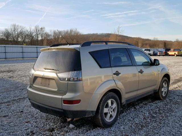 JA4MS31X97Z011474 - 2007 MITSUBISHI OUTLANDER GOLD photo 4