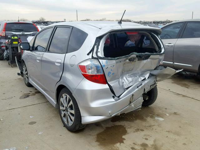 JHMGE8H52DC041232 - 2013 HONDA FIT SPORT SILVER photo 3