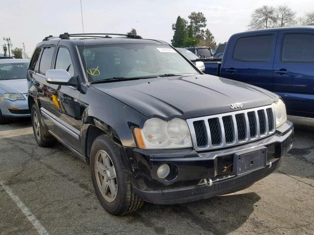 1J8HS68206C218316 - 2006 JEEP GRAND CHER BLACK photo 1