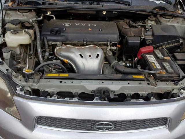 JTKDE177770198929 - 2007 TOYOTA SCION TC GRAY photo 7
