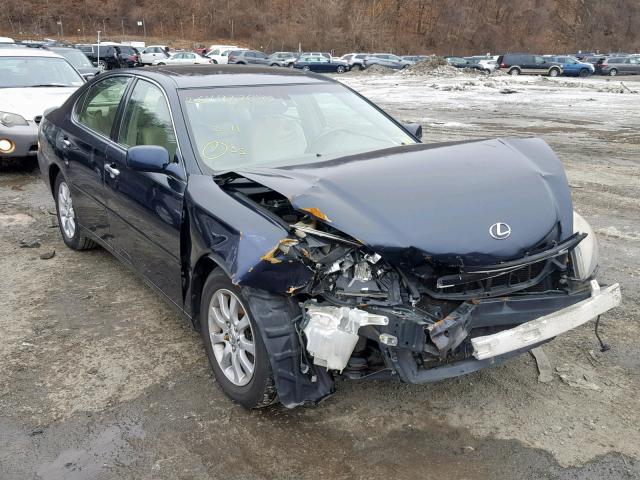 JTHBF30G130140955 - 2003 LEXUS ES 300 BLUE photo 1