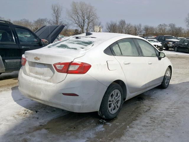 1G1BJ5SM4K7105680 - 2019 CHEVROLET CRUZE WHITE photo 4