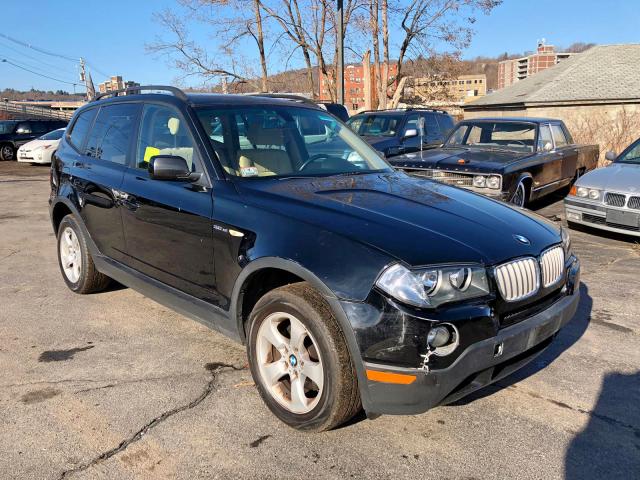 WBXPC93478WJ10662 - 2008 BMW X3 3.0SI BLACK photo 1