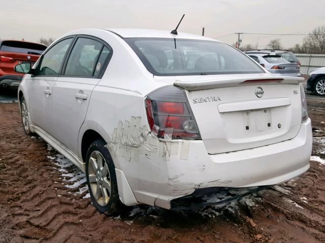 3N1AB6AP4BL660936 - 2011 NISSAN SENTRA 2.0 WHITE photo 3