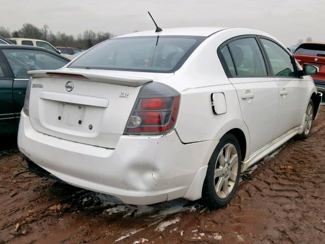 3N1AB6AP4BL660936 - 2011 NISSAN SENTRA 2.0 WHITE photo 4